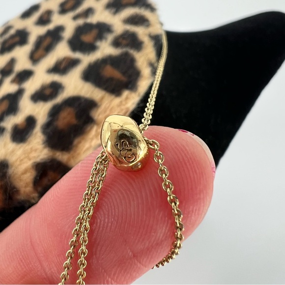 Stella & Dot Elegant Gold and Silver Bead Easy Adjustable Necklace Jewelry - Picture 4 of 8